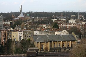 Clifton Cathedral (background left) with ProCathedral (foreground right)