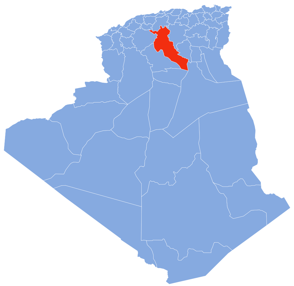 Carte d'Algérie (Wilaya de Djelfa)