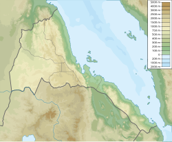 1915 Asmara earthquake is located in Eritrea