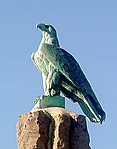 Adlerskulptur am Fliegerdenkmal auf der Wasserkuppe