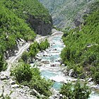Cem river in Kelmend, Albania