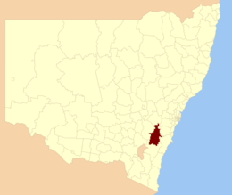 Municipalità di Goulburn Mulwaree – Mappa