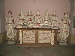 Tombeau de Jean Ier de Luxembourg à la cathédrale Notre-Dame de Luxembourg.