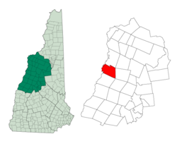 Location in Grafton County, New Hampshire