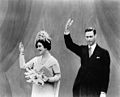 King George VI and Queen Elizabeth at the Canadian pavilion of the 1939 New York World's Fair