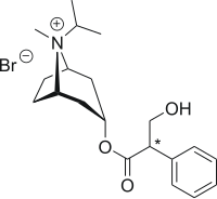 Strukturformel von Ipratropiumbromid