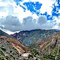 Foto tomada desde el mirador, mirando hacia la ladera izquierda, esperando que llegue la tormenta.