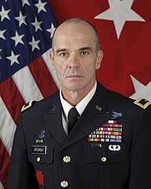 2012 color head and shoulders portrait photo of Brigadier General John L. Gronski in dress blue uniform