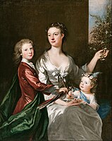 The artist's wife Susanna, son Anthony and daughter Susanna, 1728