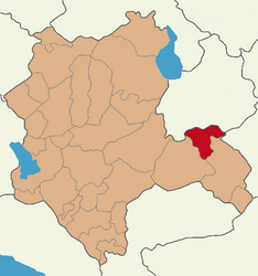 Map showing Emirgazi District in Konya Province