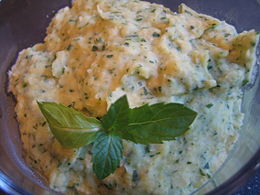 A lima bean dip