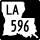 Louisiana Highway 596 marker