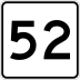 Route 52 marker