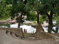 Cobblestone construction in Medicine Park