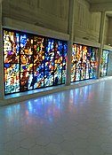 Narthex window 'Jubilation', by Henry Haig, Clifton Cathedral