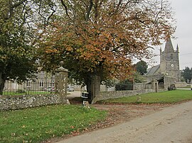 The village with the church and the castle