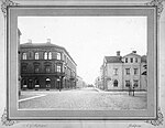 Nygatan, västerut från Kyrkogatan, 1880-talet