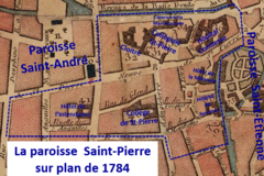 Paroisse Saint-Pierre en 1784