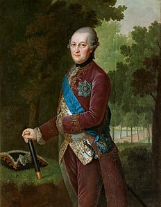 Peter von Biron (1724-1800) Frīdrihs Hartmanis Barizjens (1724–1796), 1781 Rundāle Palace, Latvia