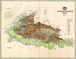 Comitato di Pozsega – Mappa