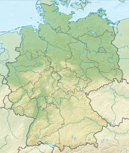 Map showing the location of Blaueis