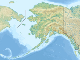 Map showing the location of Carroll Glacier