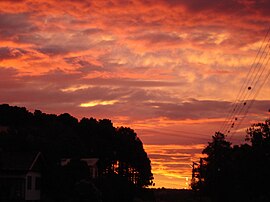 Pôr do Sol, cartão postal da cidade.