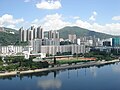 View of sports ground with Shing Mun River in July 2007