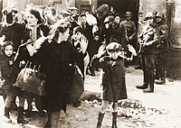 Photo from the Stroop Report of the Warsaw Ghetto Uprising, 1943; showing MP 28s.