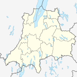 Location of Värnamo on a ma