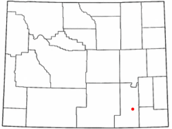 Location of The Buttes, Wyoming