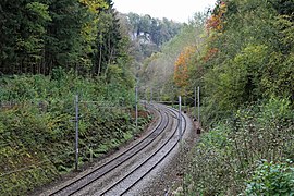 La ligne 166 près de Walzin