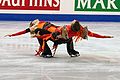 Cantilever as part of an ice dancing lift (Zoé Blanc & Pierre-Loup Bouquet)