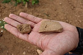 Керамика на работ на наоѓалиштето/соседната нива