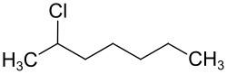 Strukturformel von 2-Chlorheptan