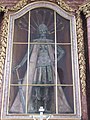 A glass case protects the corpse of the martyr Candidus at the Irsee Abbey, Bavaria.