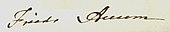 signature de Friedrich Accum