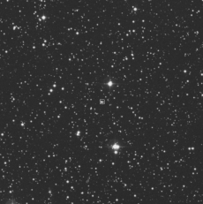Satellite image of binary star system BG Geminorum