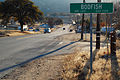 Guide sign at east extent of Bodfish on Lake Isabella Blvd.