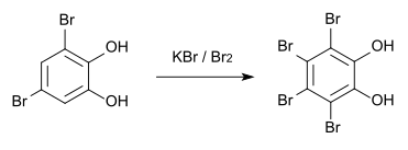 Bromierung von 3,6-Dibrombrenzcatechin