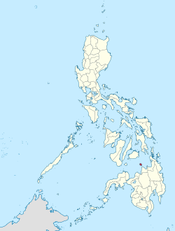 Map of the Philippines with Camiguin highlighted