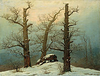Friedrich: Cairn in Snow (1807)