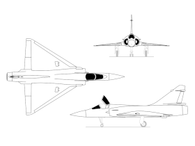 vue en plan de l’avion