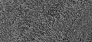 Ring mold craters on floor of a crater, as seen by HiRISE under HiWish program