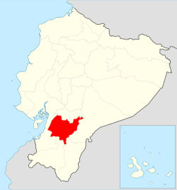 Location of Azuay Province in Ecuador.