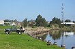 Local residents enjoying a spot of fishing at Raymond Terrace