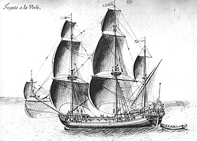 Gravure « L'Enterprise captured 1705 »