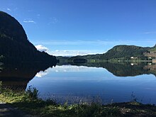 Blick nach Süden über den Gasutadvatnet (See in Mittelnorwegen)