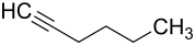 Strukturformel von 1-Hexin