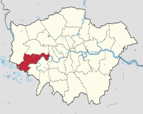 Poziția localității Hounslow